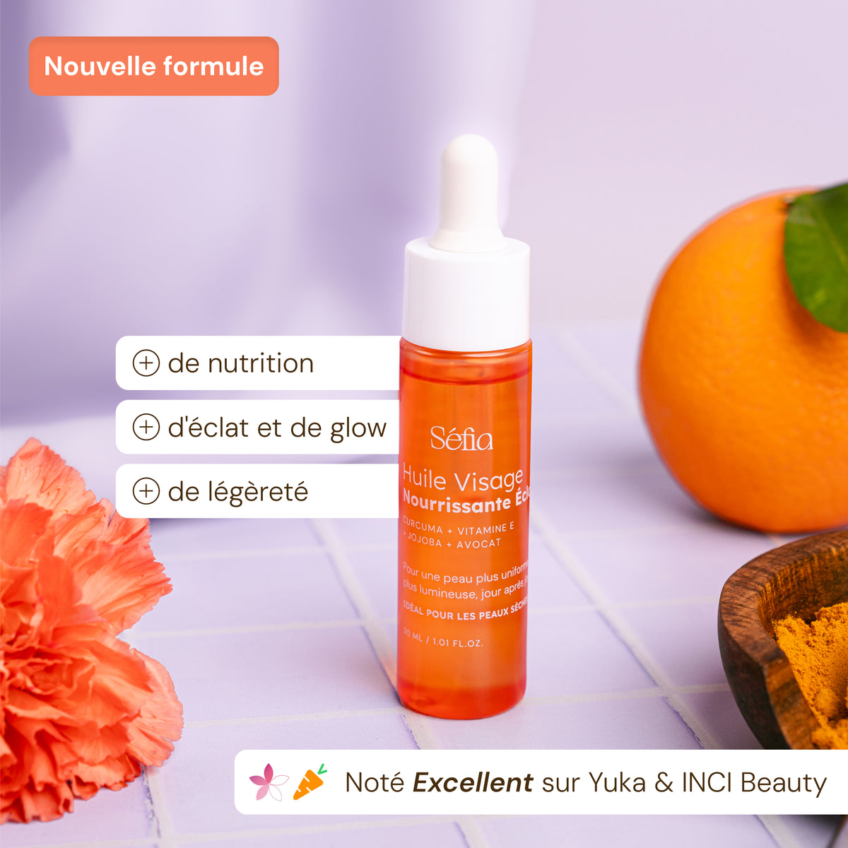 Face oil with turmeric