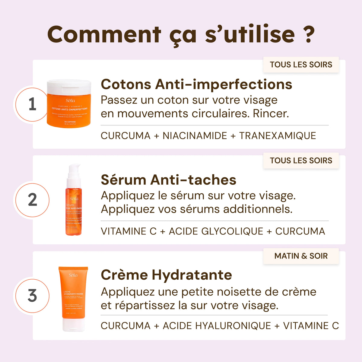 Pack Starter Glow - 3 products